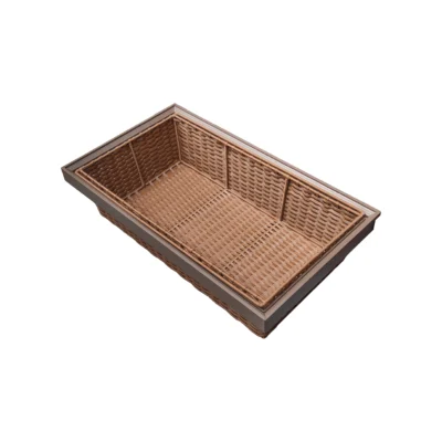 ⁦سلة تخزين سحاب منسوجة - AL8003⁩ - الصورة ⁦2⁩