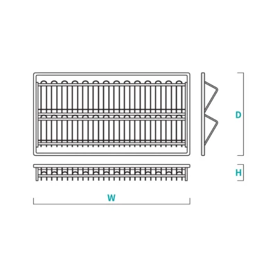 ⁦سلة رف سحاب منظم أحذية - AL8009⁩ - الصورة ⁦3⁩